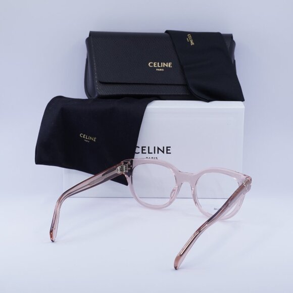 Celine CL50109I 072 Square Eyeglasses  - Shiny Light Pink 51mm - Picture 8 of 8